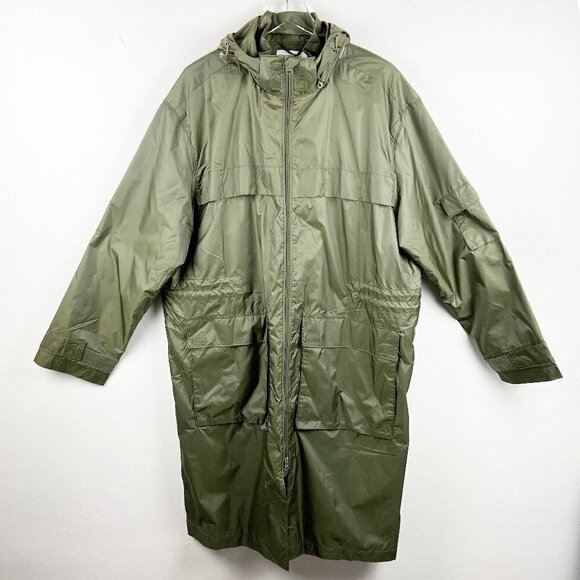 WEEKDAY | Florian Wind Parka Dark Khaki Large NWT - Picture 4 of 16